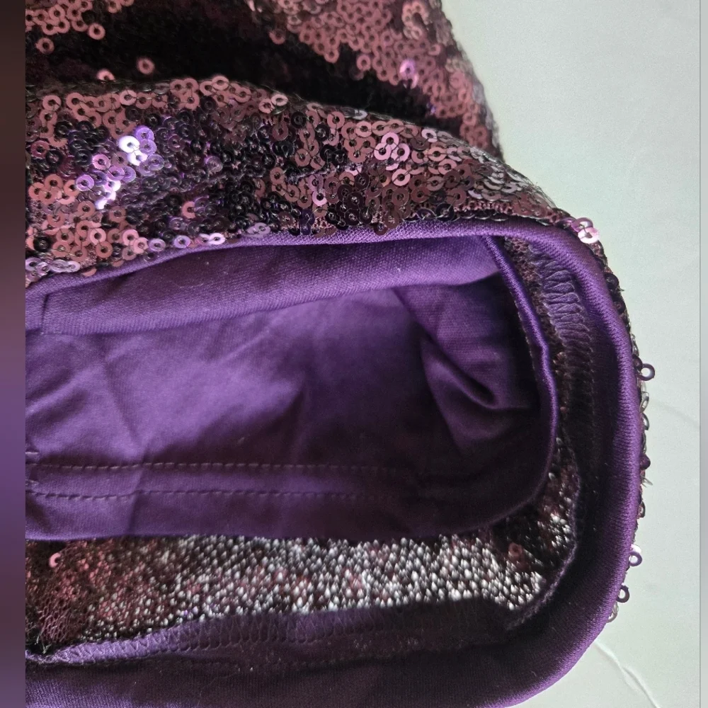 LULUS NWT Purple Sequin Mini Dress.Size S - Picture 5 of 8